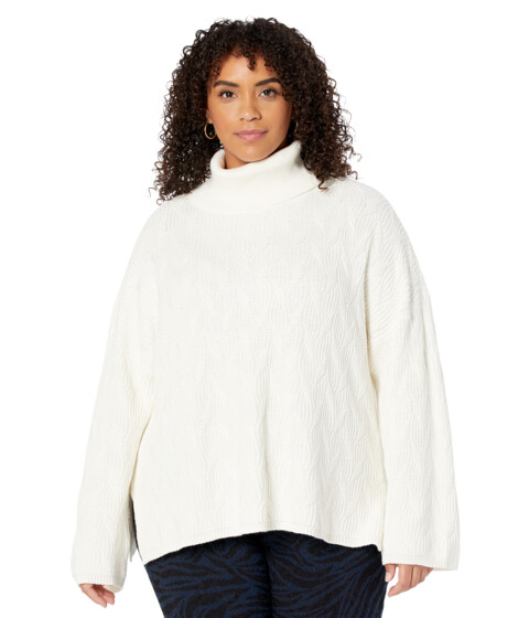 Imbracaminte Femei Elliott Lauren Cotton Cashmere Textured Sweater with Wide Sleeves Startch