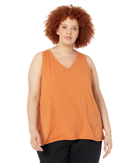 Imbracaminte Femei Madewell Plus Whisper Cotton V-Neck Tank Mulled Cider