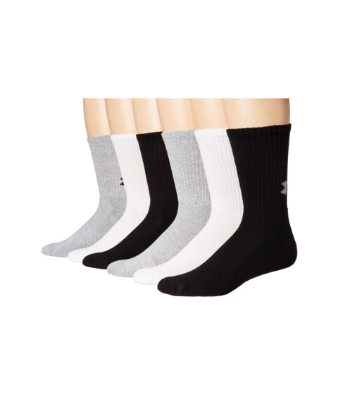 Imbracaminte Barbati 686 Training Cotton Crew Socks 6-Pair True Gray HeatherAssorted