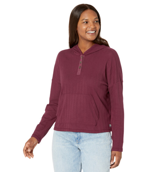 Imbracaminte Femei ToadCo Foothill Pointelle Long Sleeve Hoodie Port