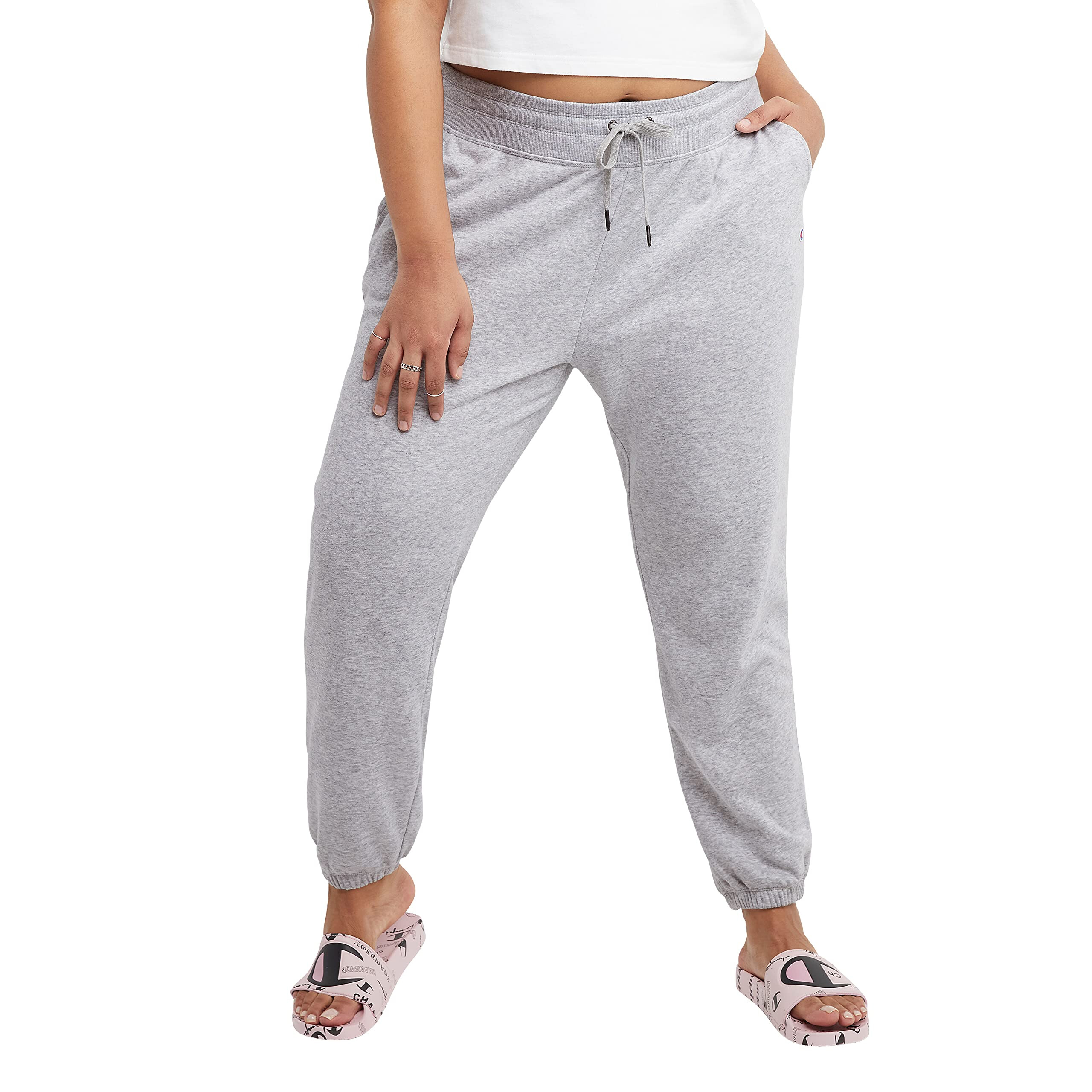 Imbracaminte Femei Champion Plus Size Campus French Terry Sweat Pants Oxford Gray