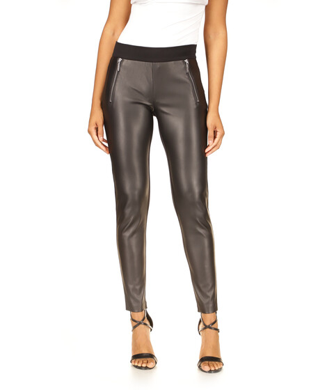 Imbracaminte Femei MICHAEL Michael Kors Zip Front Leggings Black