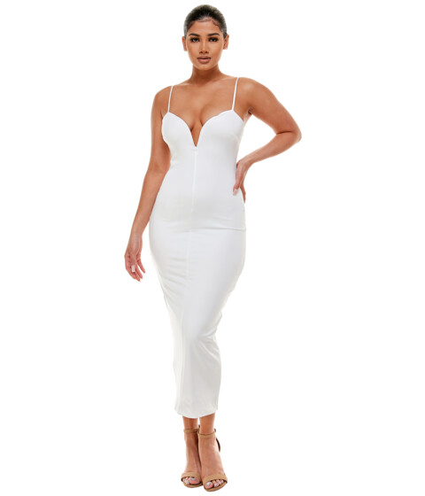 Imbracaminte Femei Bebe Jersey Midi Dress Bright White