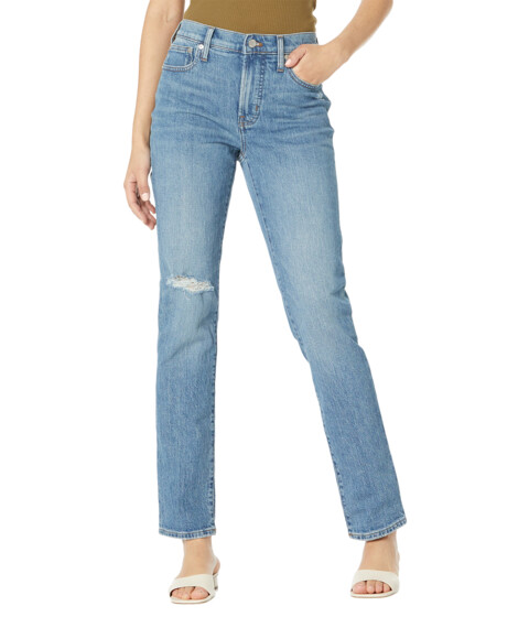Imbracaminte Femei Madewell The Tall Mid-Rise Perfect Vintage Jean in Ainsdale Wash Knee-Rip Edition Ainsdale Wash