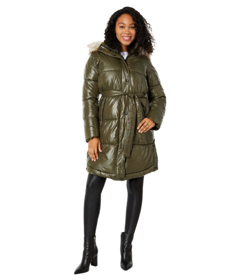 Imbracaminte Femei Sam Edelman Puffer with Side Vent Tuscan Olive