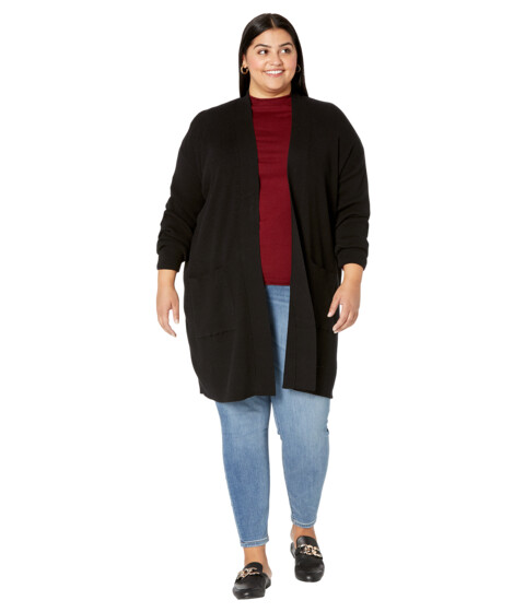 Imbracaminte Femei Liverpool Plus Size Open Front Cardigan Sweater Black