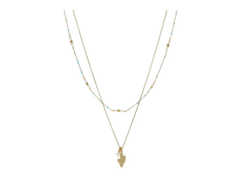 Bijuterii Femei Chan Luu Pre-Layered Enamel Bead Necklace with Charm Turquoise Mix