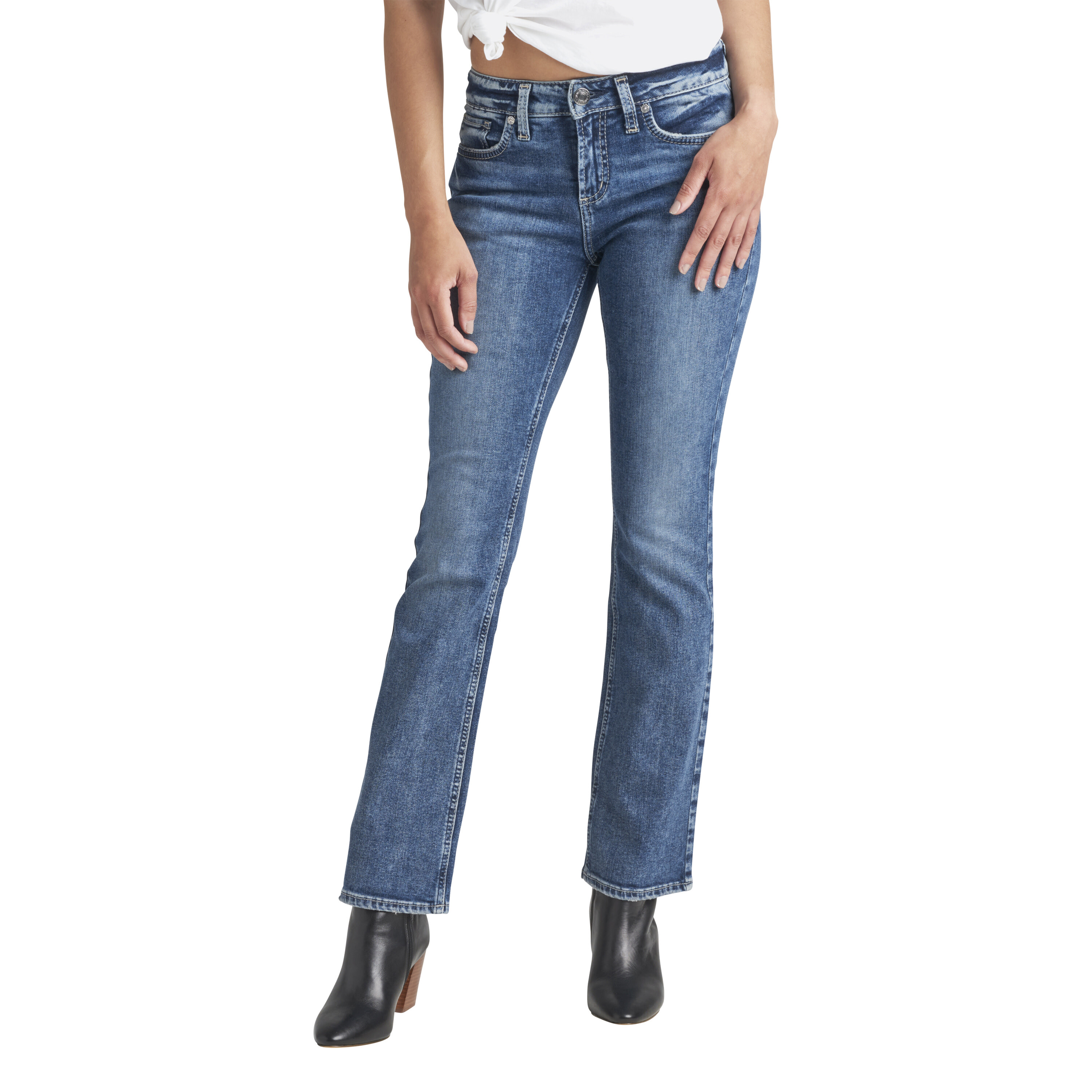 Imbracaminte Femei Silver Jeans Co Elyse Slim Boot Jeans L03607EPX362 Indigo