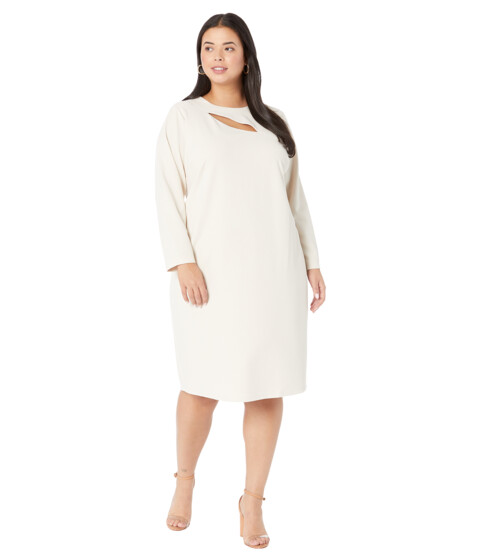 Imbracaminte Femei Maggy London Plus Size Long Sleeve Cutout Midi Dress Horn
