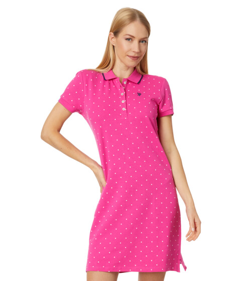 Imbracaminte Femei US Polo Assn Dot Polo Dress Fuchsia Fedora