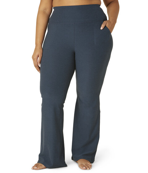 Imbracaminte Femei Beyond Yoga Plus Size Spacedye All Day Flare High Waisted Pants Nocturnal Navy