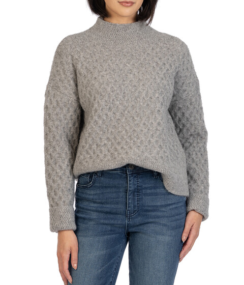 Imbracaminte Femei KUT from the Kloth Adah Pull-On Long Sleeve High Neck Sweater Gray
