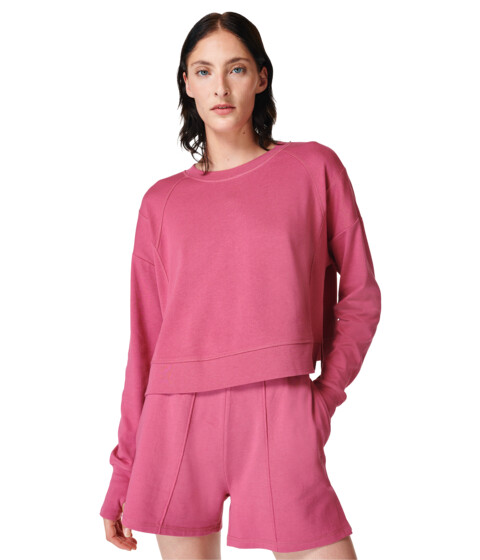 Imbracaminte Femei Sweaty Betty After Class Crop Sweatshirt Adventure Pink