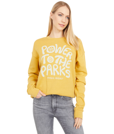 Imbracaminte Femei Parks Project Power To The Parks Crew Sweatshirt Heather Mustard