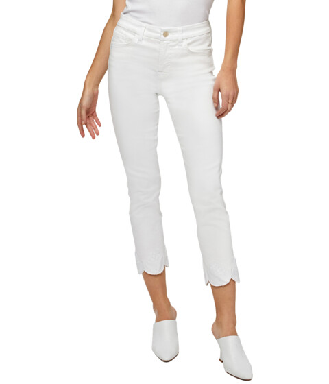 Imbracaminte Femei Jen7 by 7 For All Mankind Ankle Straight Jeans w Deco Scallop Hem White