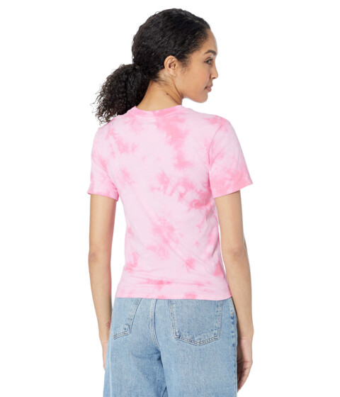 Imbracaminte Femei Ivory Ella Heritage Carnation Cloud Tie-Dye Knotted T-Shirt Pink Carnation Cloud Tie-Dye