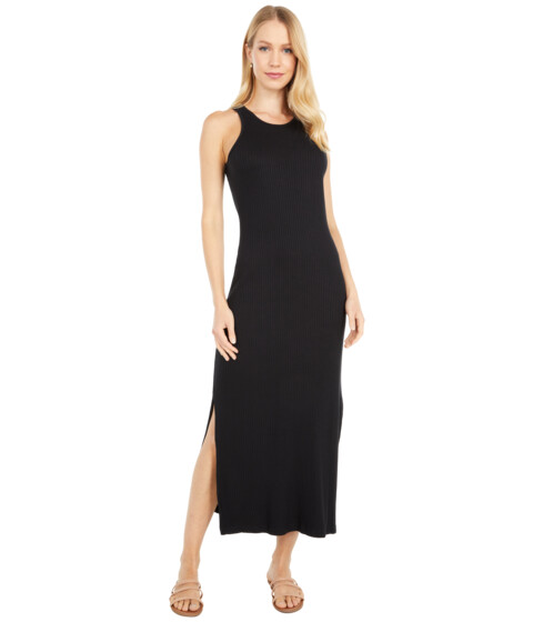 Imbracaminte Femei Hard Tail Easy Paloma Dress in 5x3 Modal Rib Black
