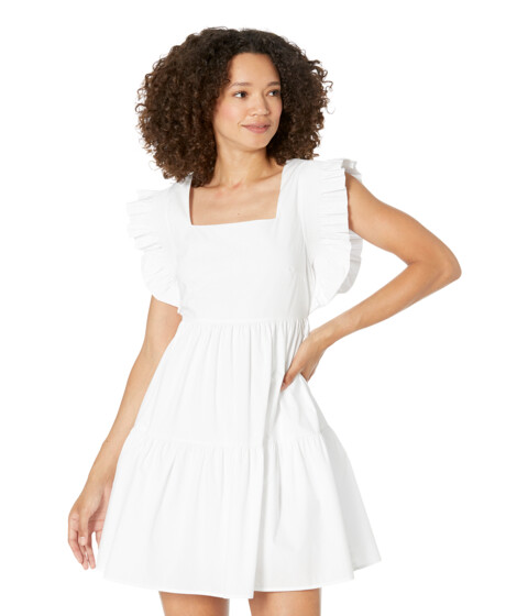 Imbracaminte Femei English Factory Ruffled Dress with Smocking Detail White