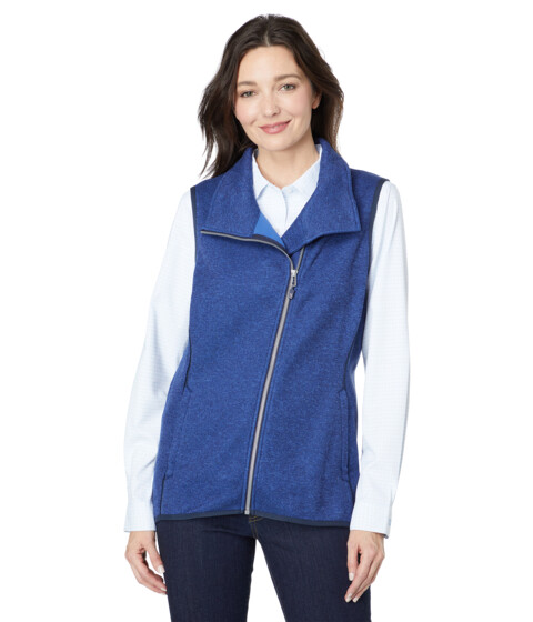 Imbracaminte Femei Cutter Buck Mainsail Sweater-Knit Full Zip Vest Tour Blue Heather