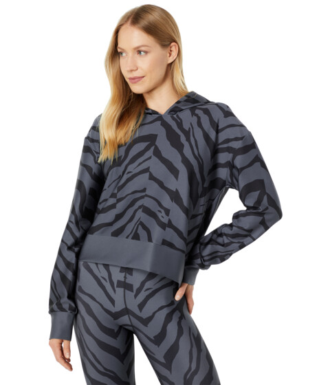 Imbracaminte Femei cor designed by Ultracor Wild Zebra Cropped Pullover Smoke Black