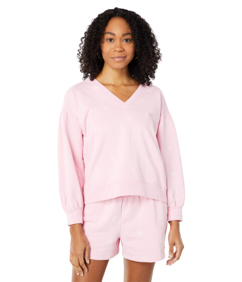 Imbracaminte Femei DRAPER JAMES Bobbie Embroidered Sweatshirt Pink Multi
