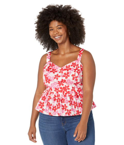 Imbracaminte Femei REIGNING CHAMP Plus Size Martie Tie Back Top in Exploded Daisies Pink Multi