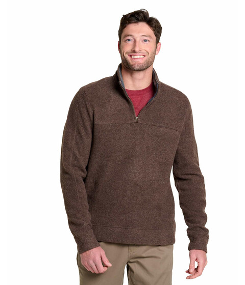 Imbracaminte Barbati ToadCo Kennicott 14 Zip Sweater Falcon Brown