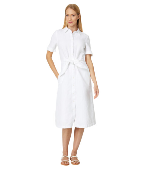 Imbracaminte Femei Vineyard Vines Tie-Front Linen Dress White Cap