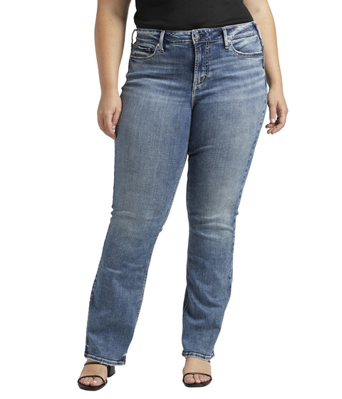 Imbracaminte Femei Silver Jeans Co Plus Size Suki Mid-Rise Slim Bootcut Jeans W93616ECF315 Indigo