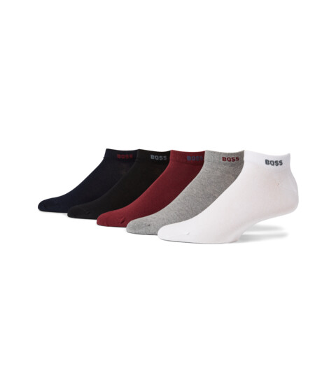 Imbracaminte Barbati BOSS 5-Pack Uni Color Ankle Socks WhiteBlackNavyBurgundy RedLight Grey