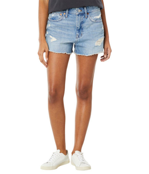 Imbracaminte Femei Madewell Relaxed Denim Shorts in Renfield Wash Destructed Edition Renfield Wash