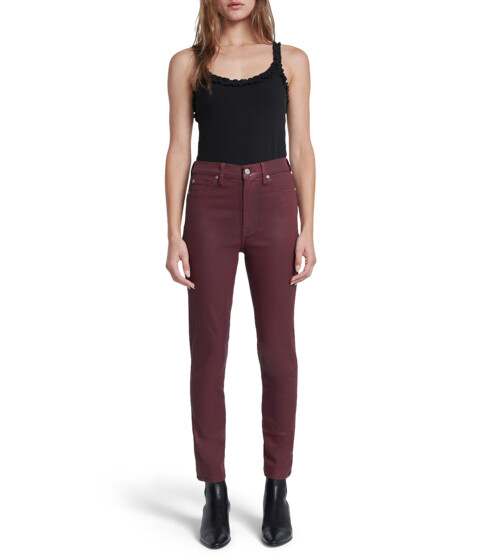Imbracaminte Femei 7 For All Mankind High-Waisted Ankle Skinny Faux Pocket in Ruby Rust Ruby Rust