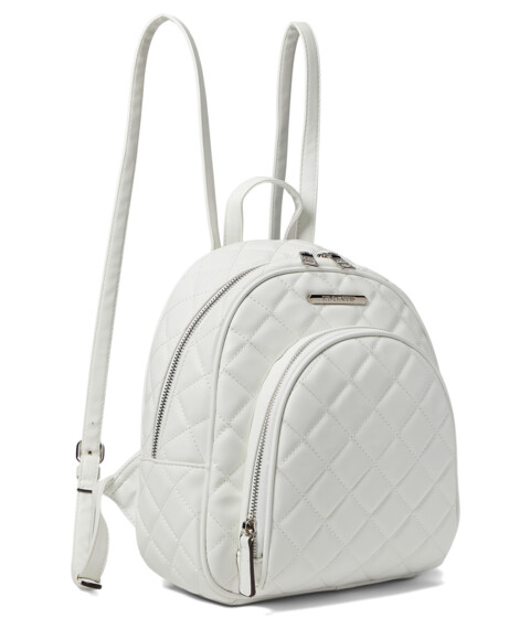 Genti Femei Steve Madden Bjordan Quilted Backpack White Solid Quilted
