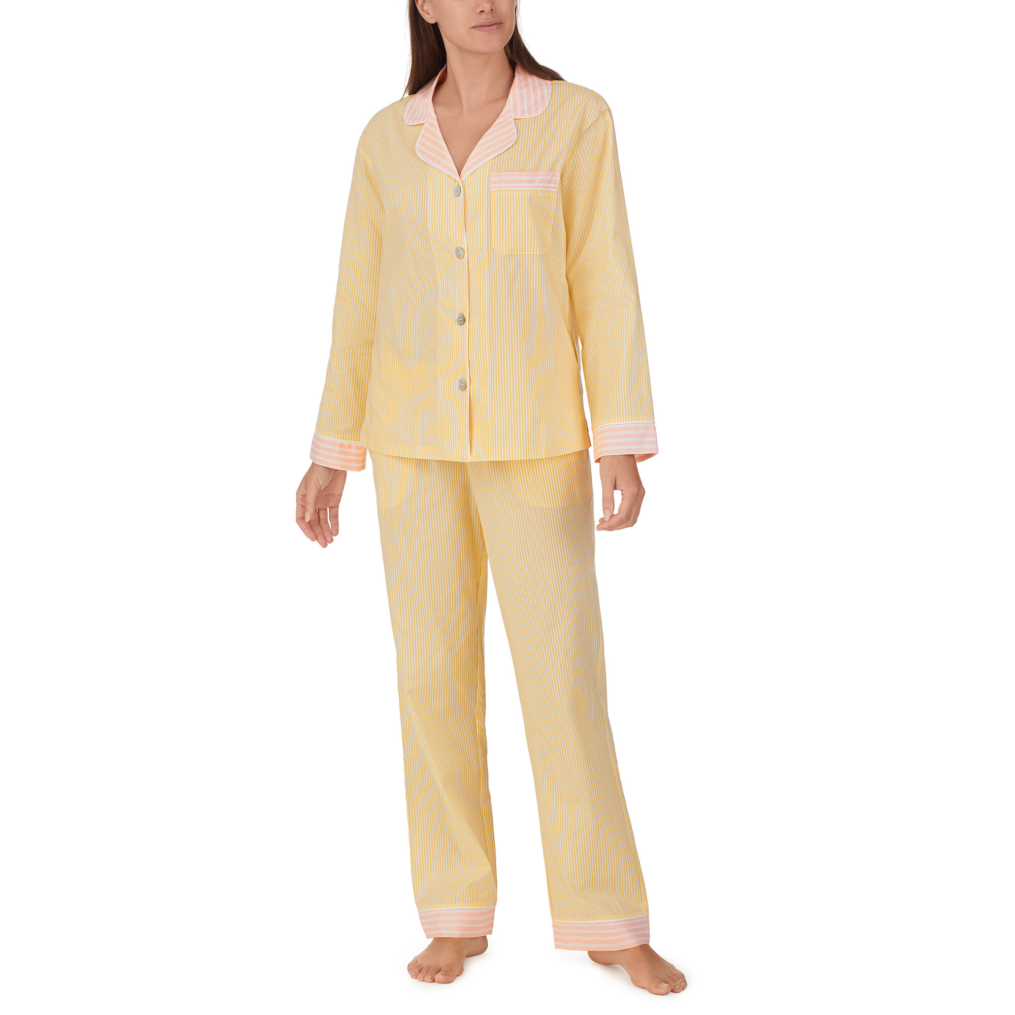 Imbracaminte Femei BedHead Pajamas Long Sleeve Classic PJ Set Sun Stripe