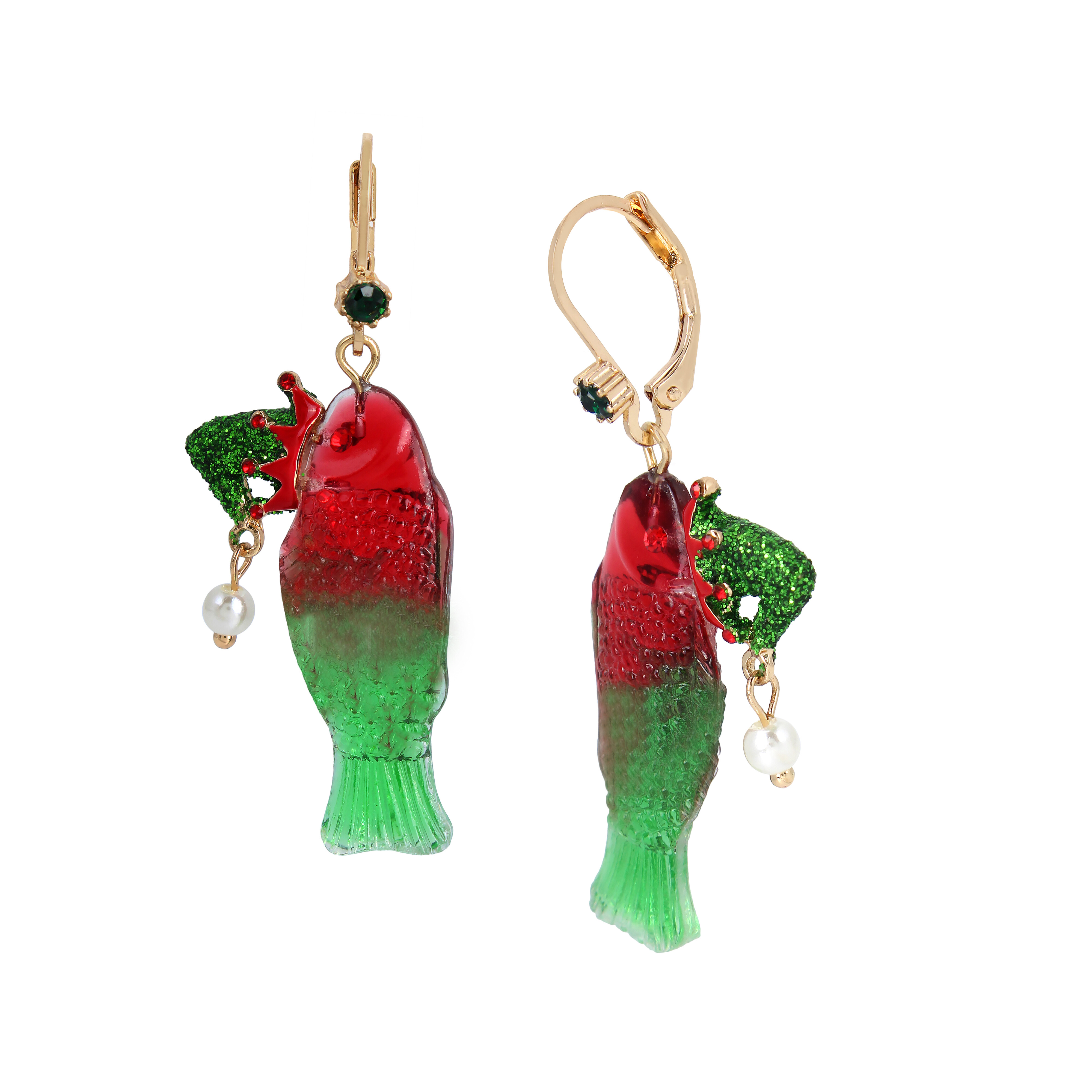 Bijuterii Femei Betsey Johnson Gummy Fish Elf Drop Earrings Multi