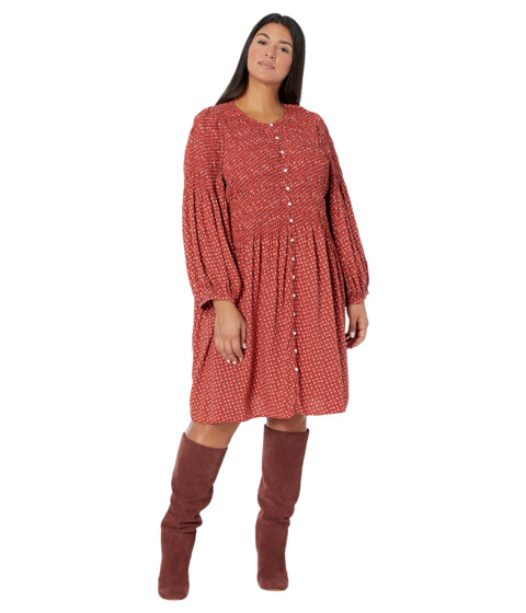 Imbracaminte Femei Madewell Plus Challis Button-Front Mini Dress in Tiny Daisy Ground Madder