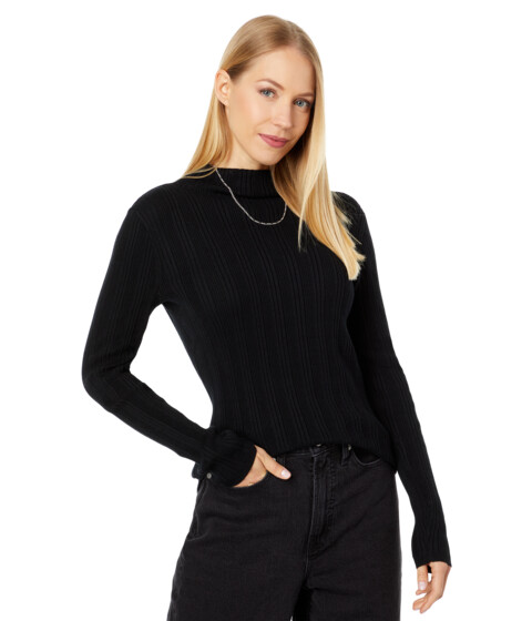Imbracaminte Femei Madewell Leaton Mockneck Pullover Sweater True Black