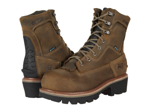Incaltaminte Barbati Timberland PRO Evergreen Logger 8quot Composite Safety Toe Insulated Waterproof Turkish Coffee