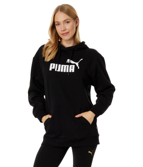 Imbracaminte Femei PUMA Essentials Elongated Logo Pullover Hoodie Puma Black