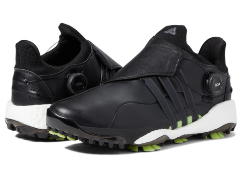 Incaltaminte Barbati adidas Golf Tour360 22 Boa Golf Shoes Core BlackIron MetallicPulse Lime