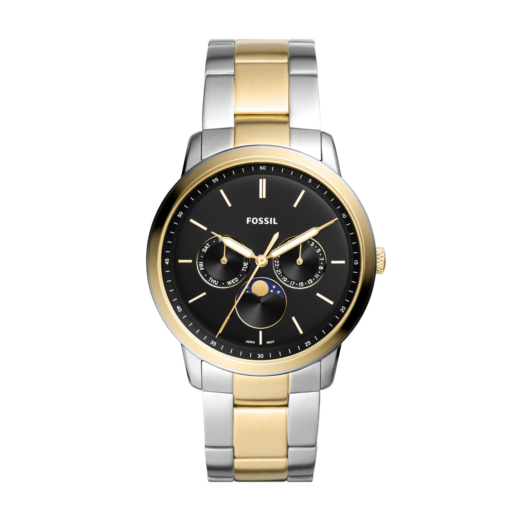 Ceasuri Barbati Fossil Neutra Minimalist Multifunction Stainless Steel Watch - FS5906 Two-Tone GoldSilver