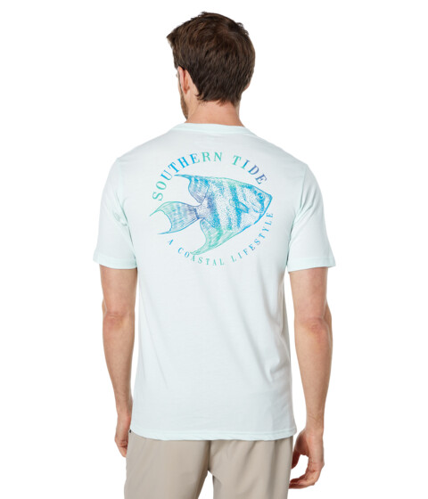 Imbracaminte Barbati Southern Tide Angelfish Press T-Shirt Turquoise Mist