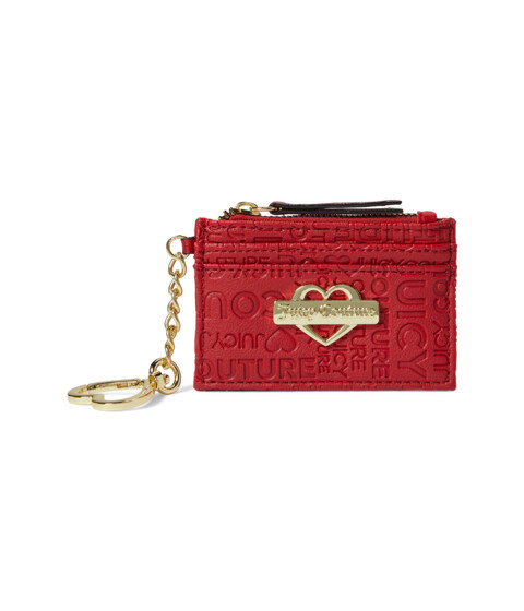 Genti Femei Juicy Couture Glam Card Case Scarlet Red