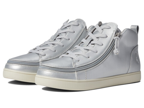 Incaltaminte Femei BILLY Footwear Sneaker Lace Mid Top Silver Grey Metallic