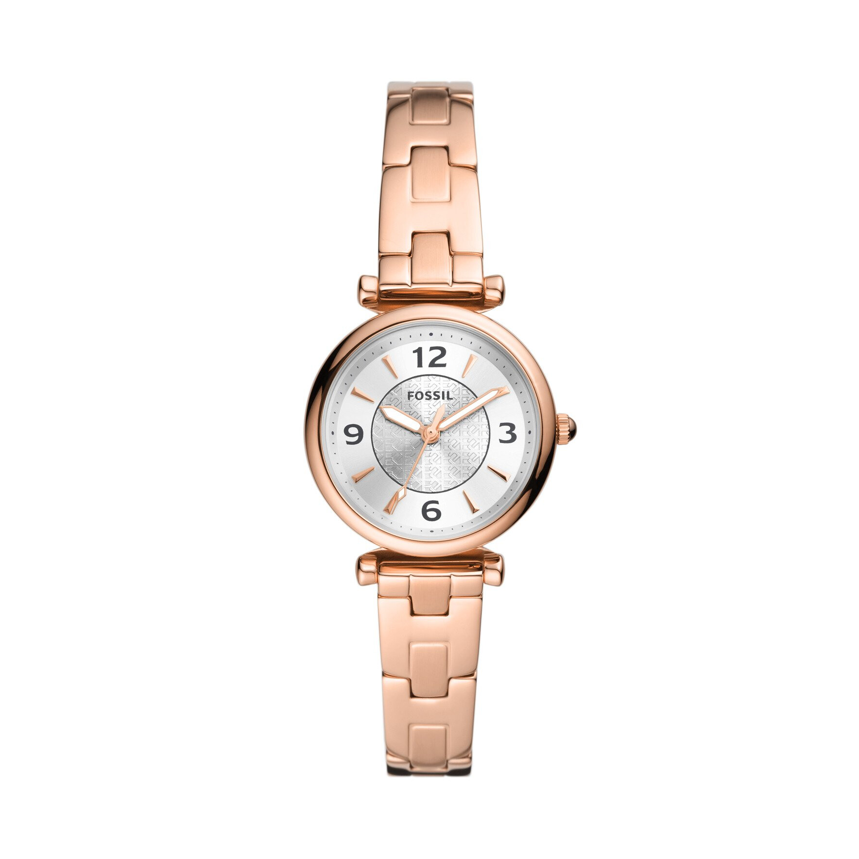 Ceasuri Femei Fossil Carlie Three-Hand Stainless Watch - ES5202 Rose Gold
