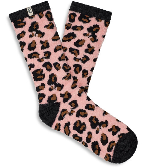 Imbracaminte Femei UGG Leslie Graphic Crew Socks Soft Kiss Leopard