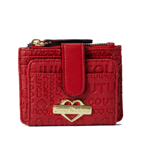 Genti Femei Juicy Couture Glam Tab Card Case Scarlet Red