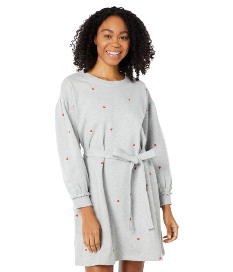 Imbracaminte Femei REIGNING CHAMP Bobbie Printed Sweatshirt Dress Heather Grey Multi