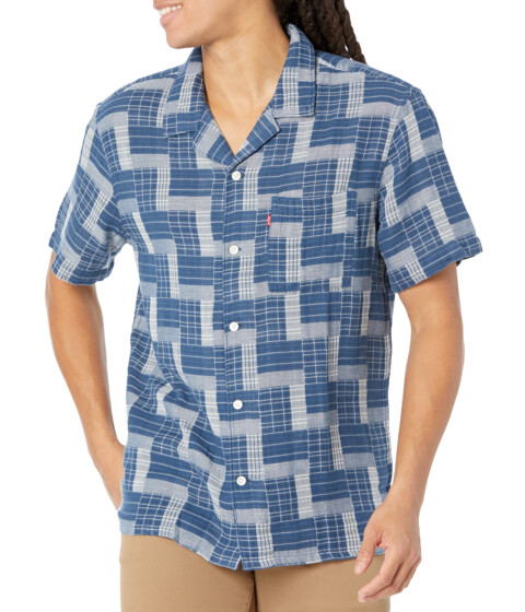 Imbracaminte Barbati Levis Premium The Sunset Camp Shirt Ellie Plaid Ensign Blue