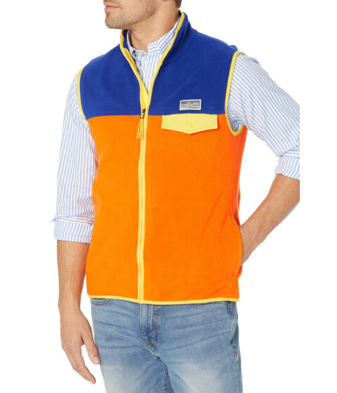 Imbracaminte Barbati Polo Ralph Lauren Color-Blocked Brushed Fleece Vest Orange Multi